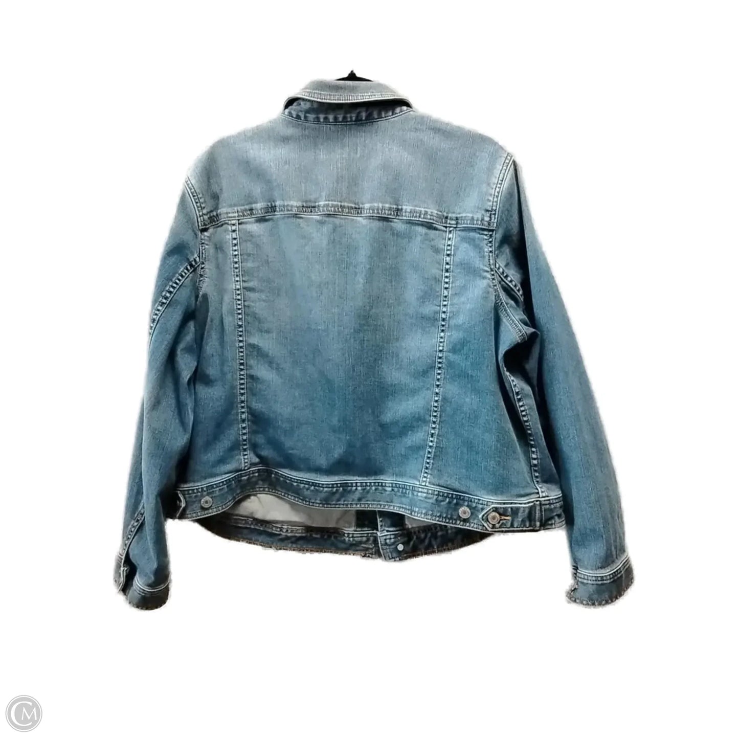 Jacket Denim By Talbots In Floral Print, Size: 2x