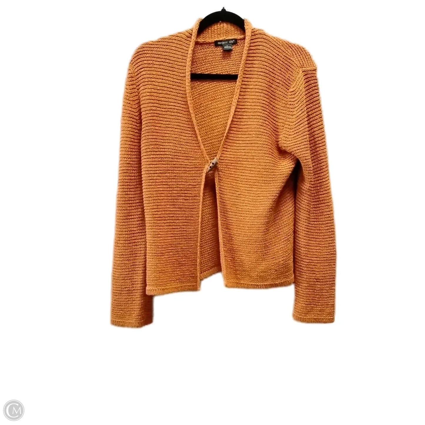 Sweater Cardigan By August Silk In Orange, Size: L