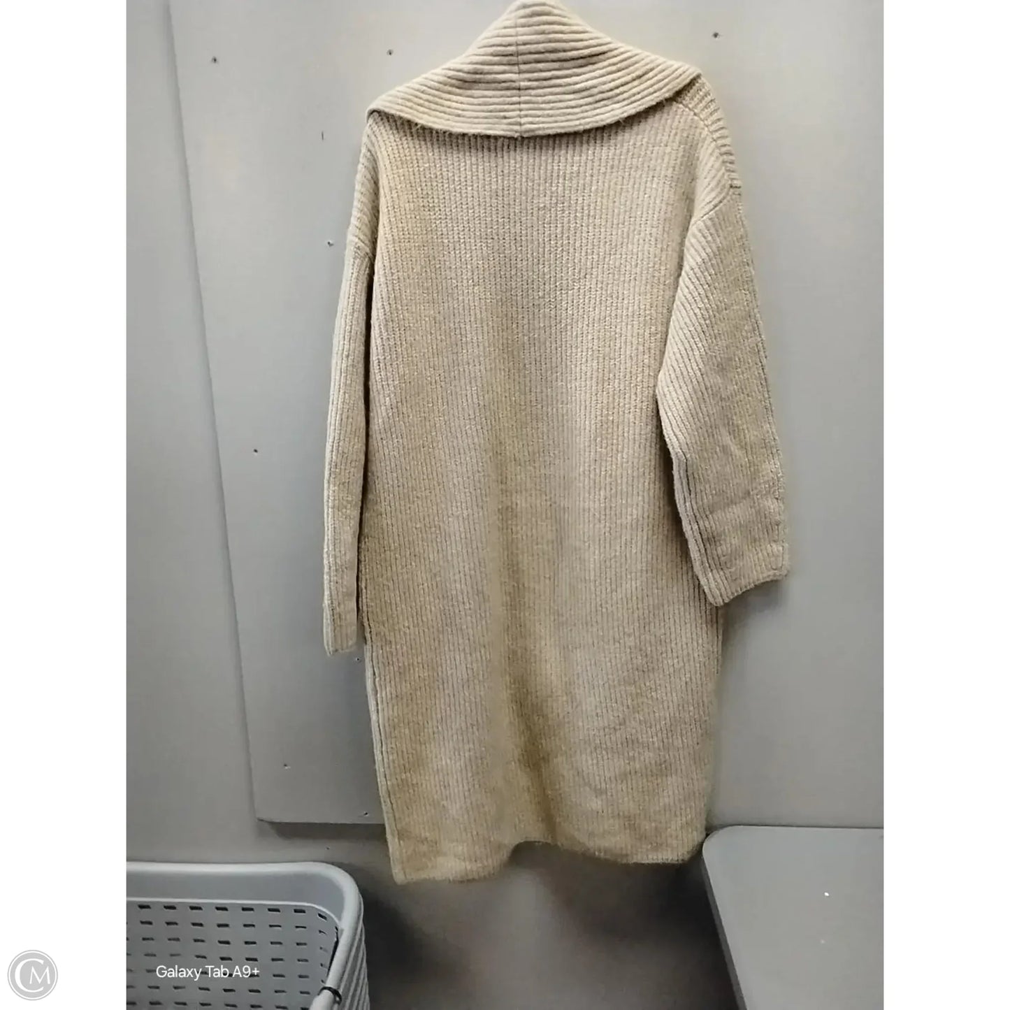 Sweater Cardigan By A New Day In Tan, Size: M