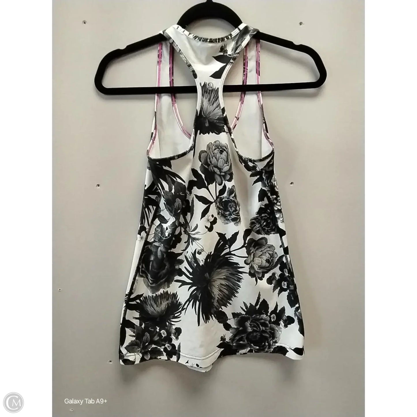Athletic Tank Top By Lululemon In Floral Print, Size: L