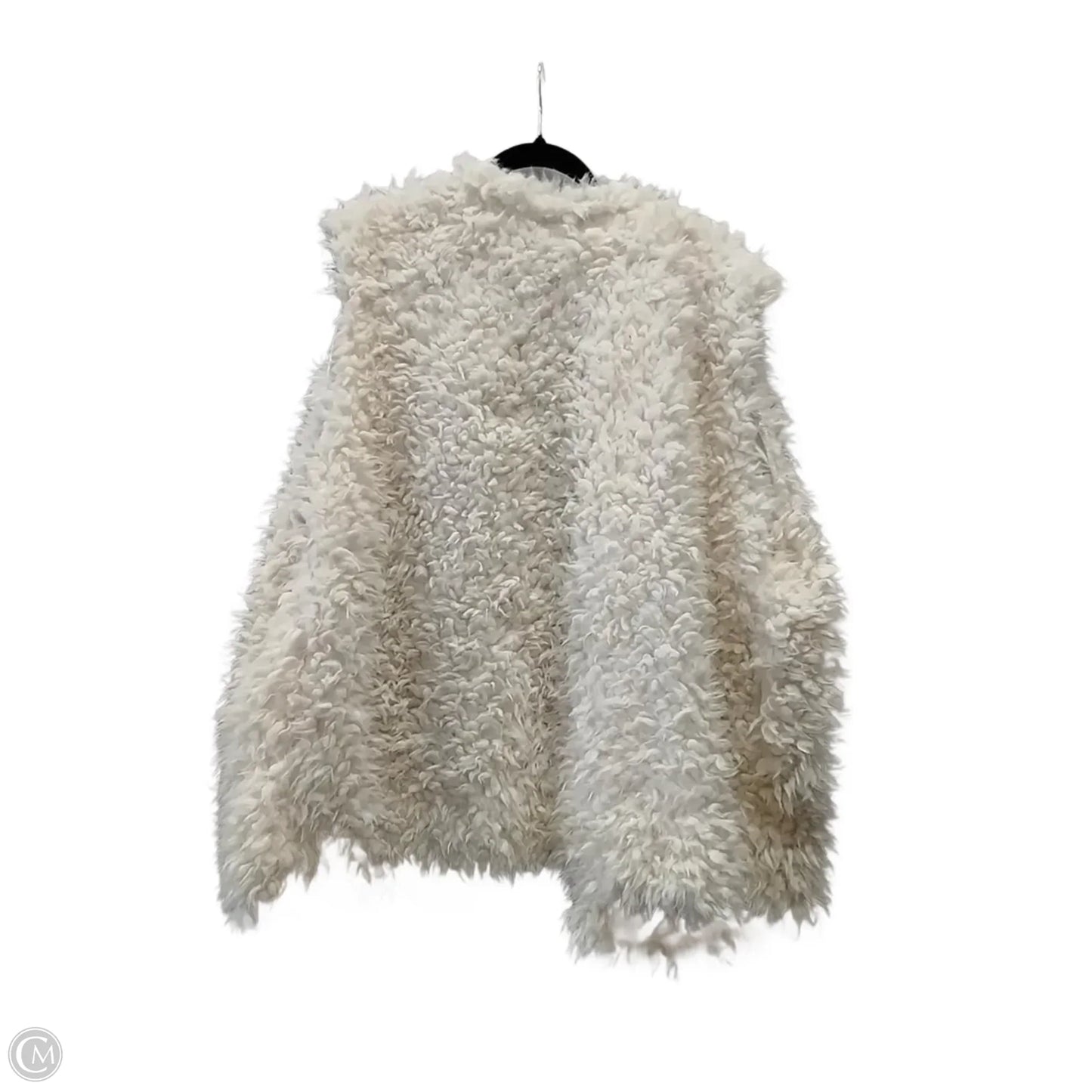 Vest Faux Fur & Sherpa By Rouge In White, Size: 3x