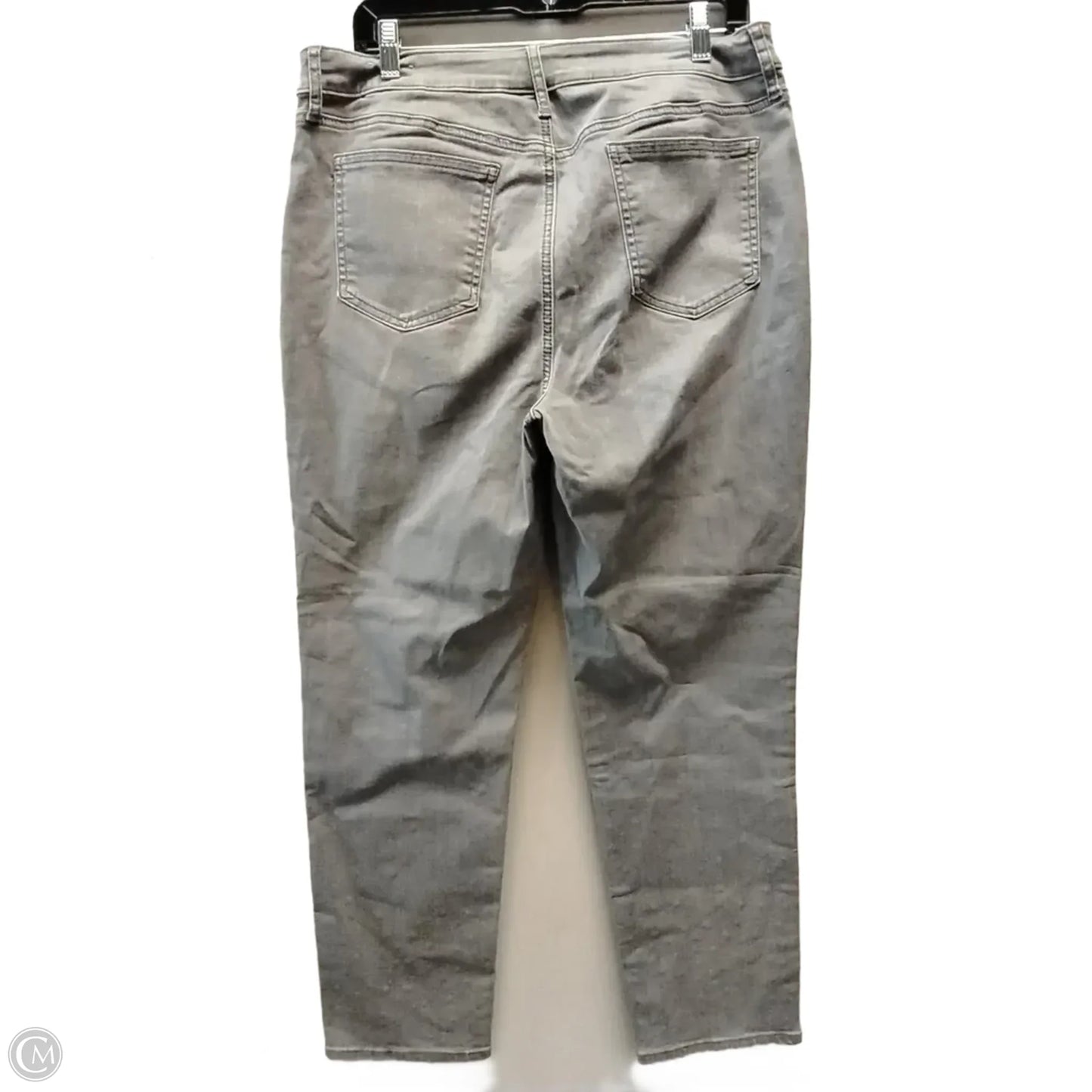 Jeans Straight By Chicos In Grey, Size: 16