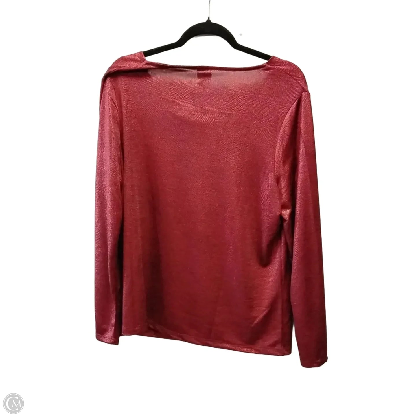 Top Long Sleeve By Chicos In Red, Size: Xl