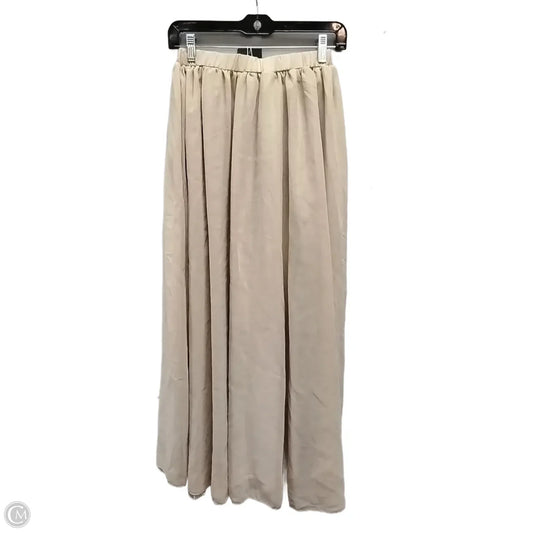 Skirt Maxi By Clothes Mentor In Tan, Size: M