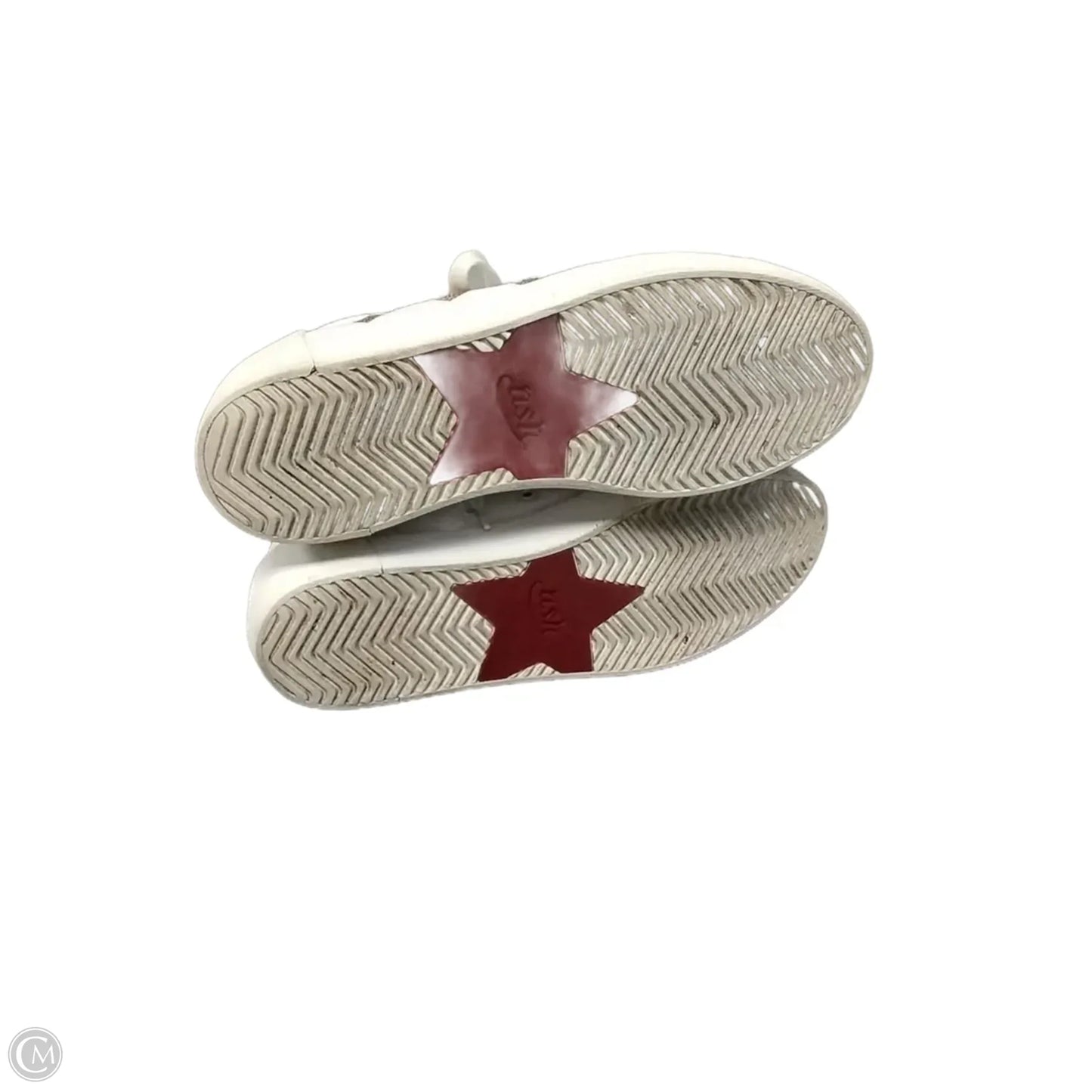 Shoes Sneakers By Ash In Gold & White, Size: 8.5