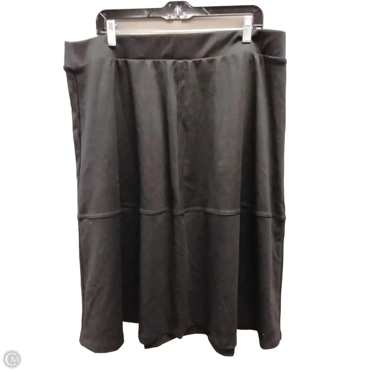 Skirt Midi By Cato In Black, Size: 18