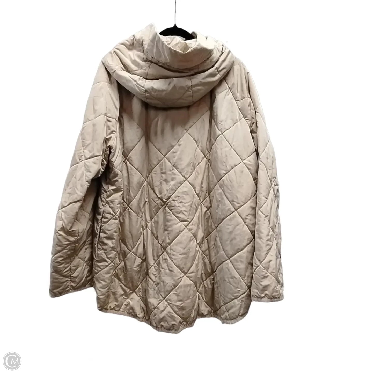 Coat Puffer & Quilted By Clothes Mentor In Beige, Size: 2x