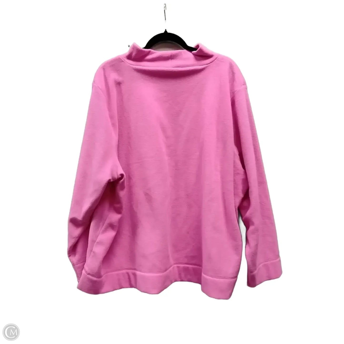 Sweatshirt Collar By Talbots In Pink, Size: 3x