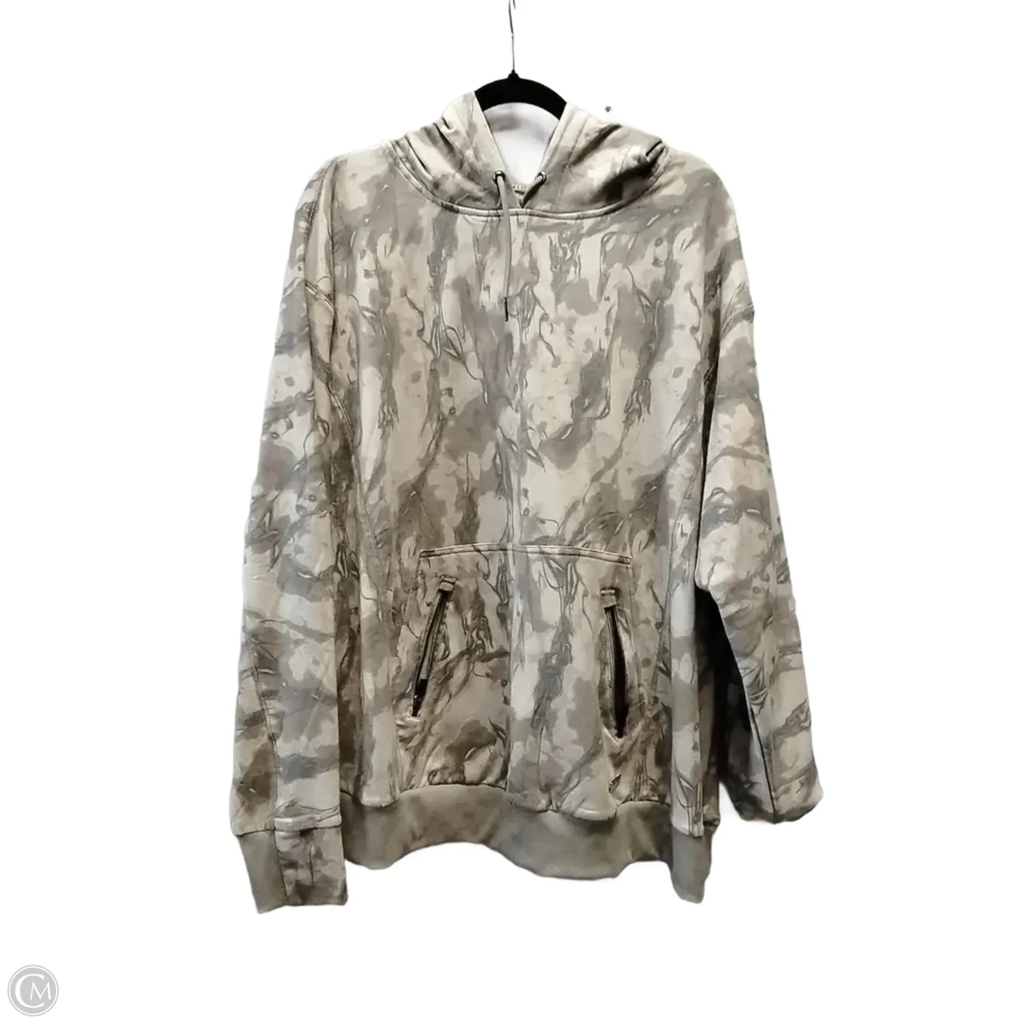 Sweatshirt Hoodie By Nine West In Brown, Size: 3x