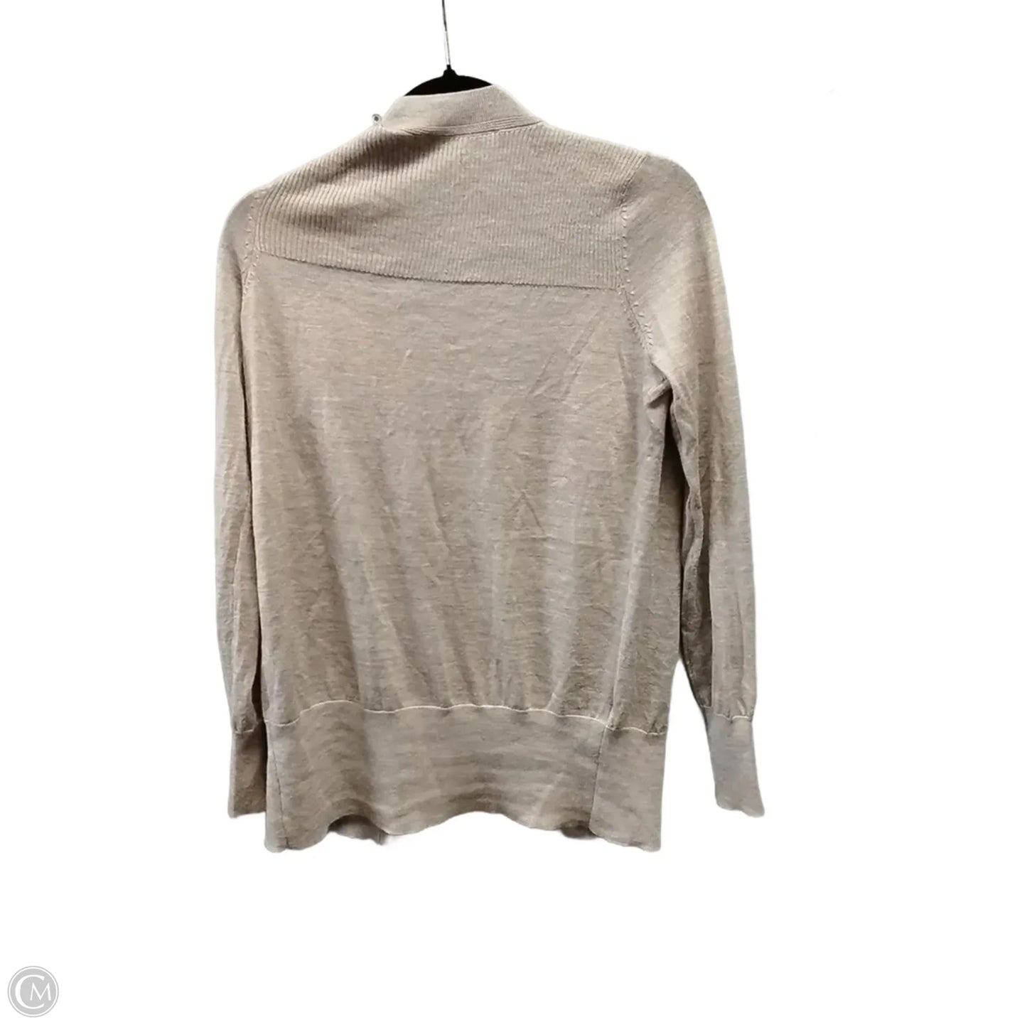 Sweater Cardigan By Loft In Beige, Size: S