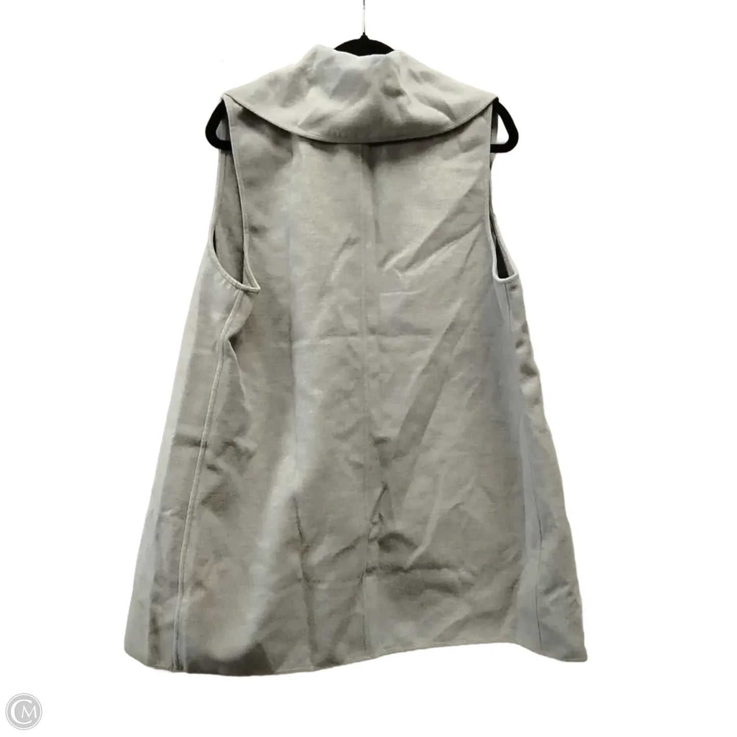 Vest Fleece By Chicos In Grey, Size: Xl