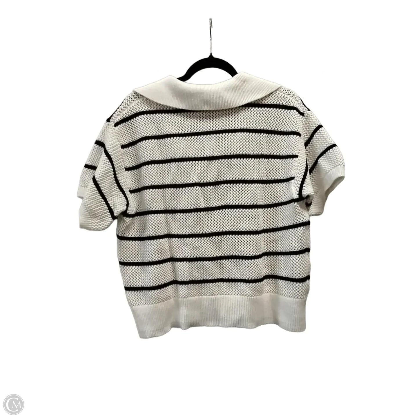 Sweater Short Sleeve By Old Navy In Blue & White, Size: Xl