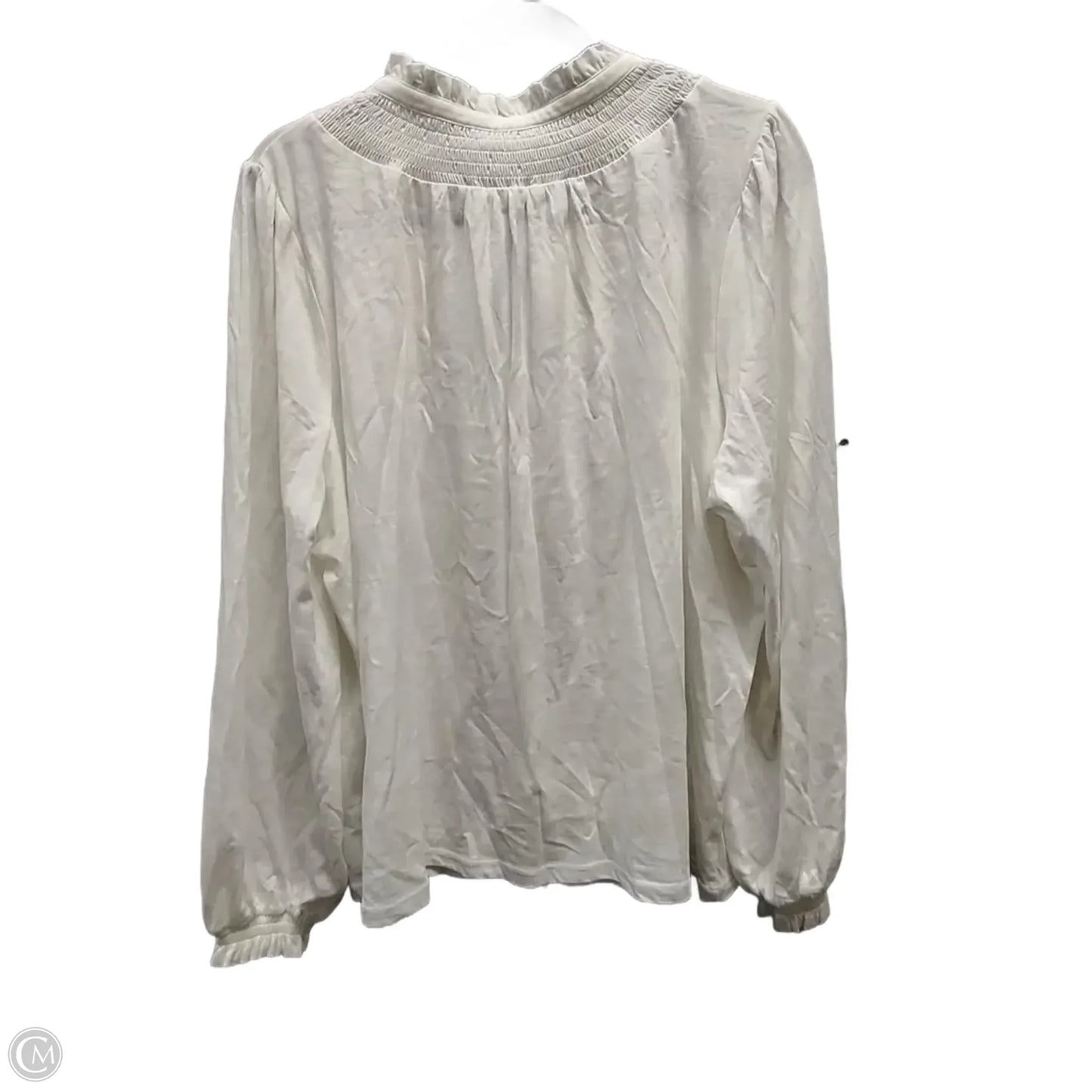 Blouse Long Sleeve By Boden In Beige, Size: Xl