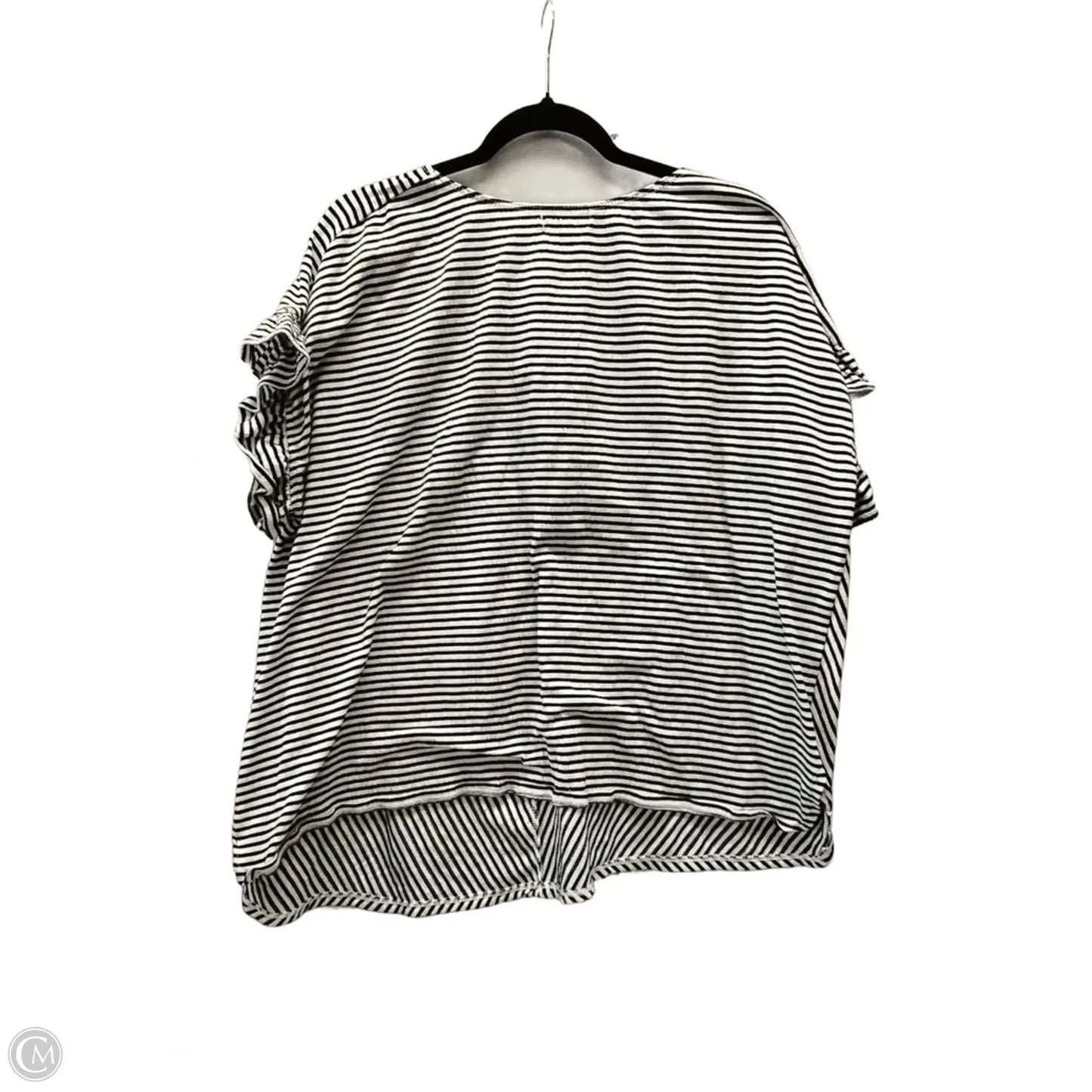 Top Short Sleeve By Max Studio In Striped Pattern, Size: 3x
