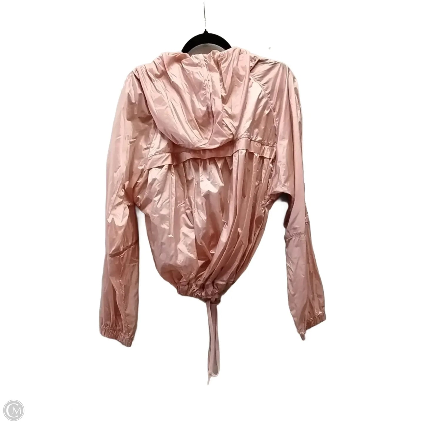 Coat Raincoat By H&m In Pink, Size: M