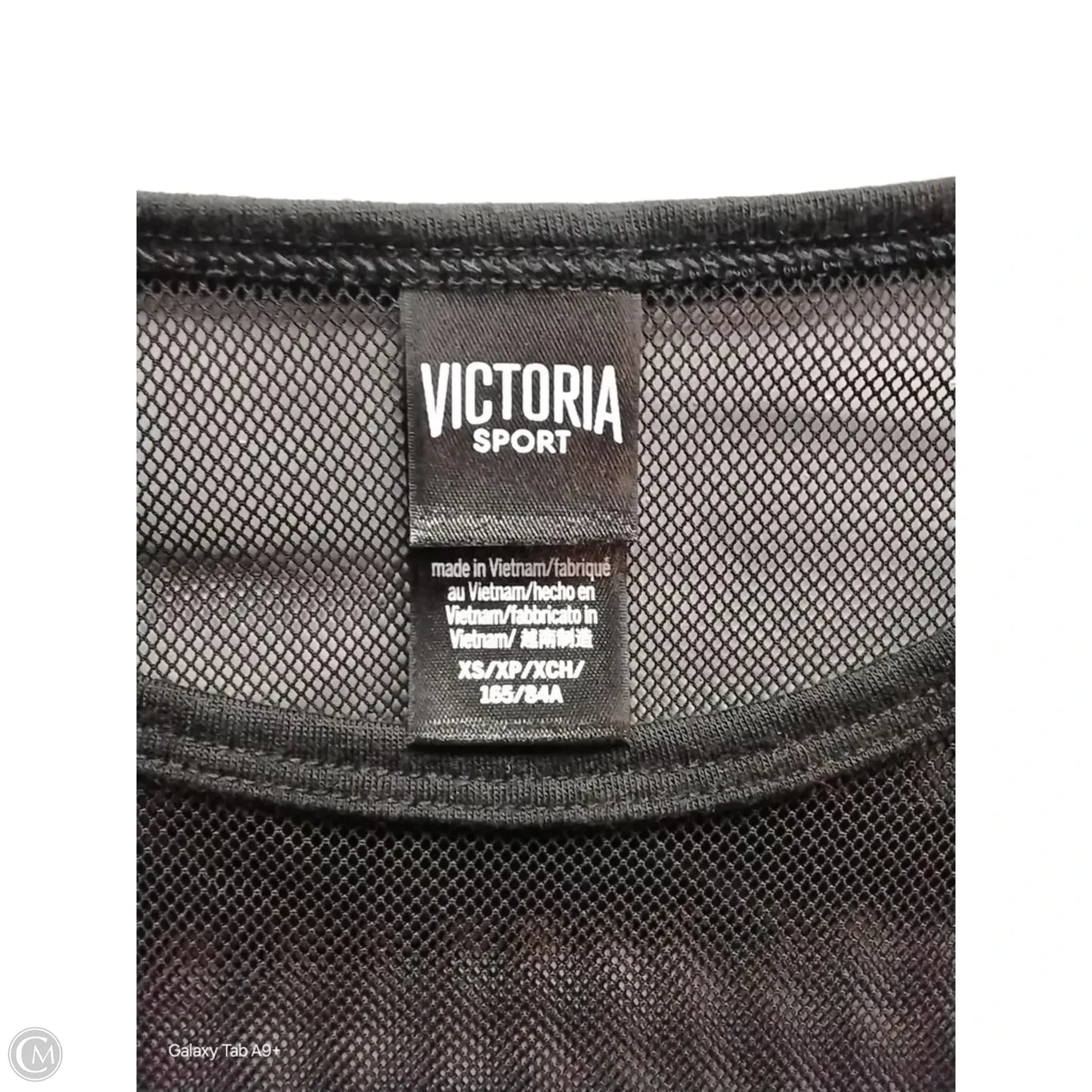 Athletic Top Long Sleeve Crewneck By Victorias Secret In Black, Size: Xs