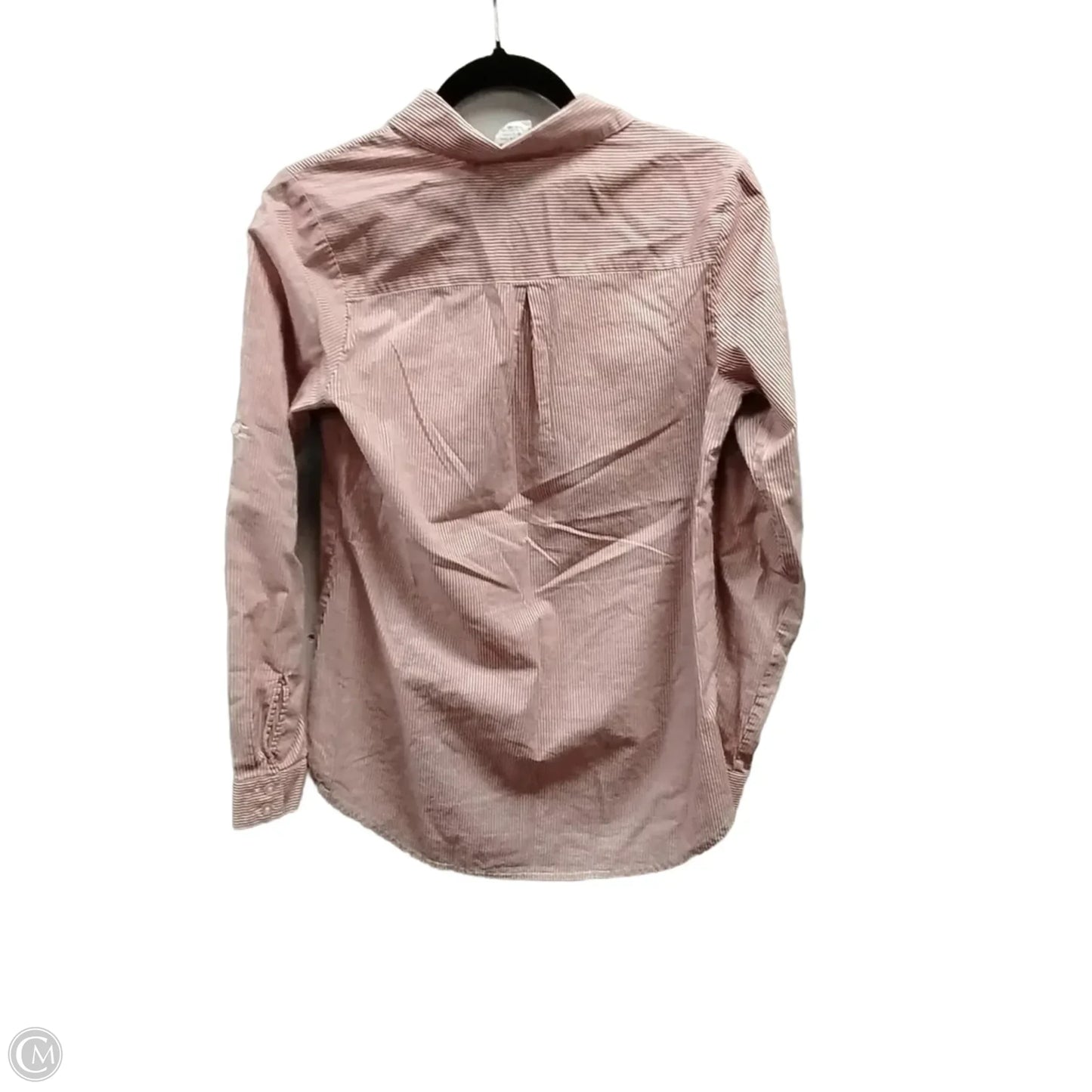 Blouse Long Sleeve By Clothes Mentor In Striped Pattern, Size: S