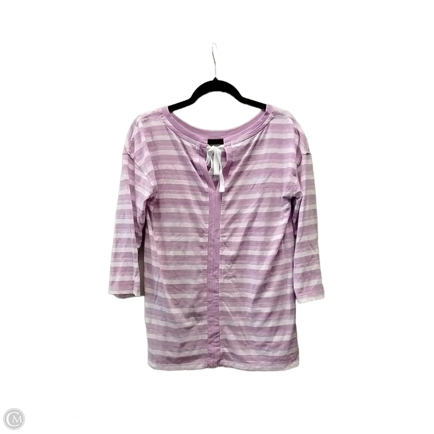Top Long Sleeve By Talbots In Striped Pattern, Size: S