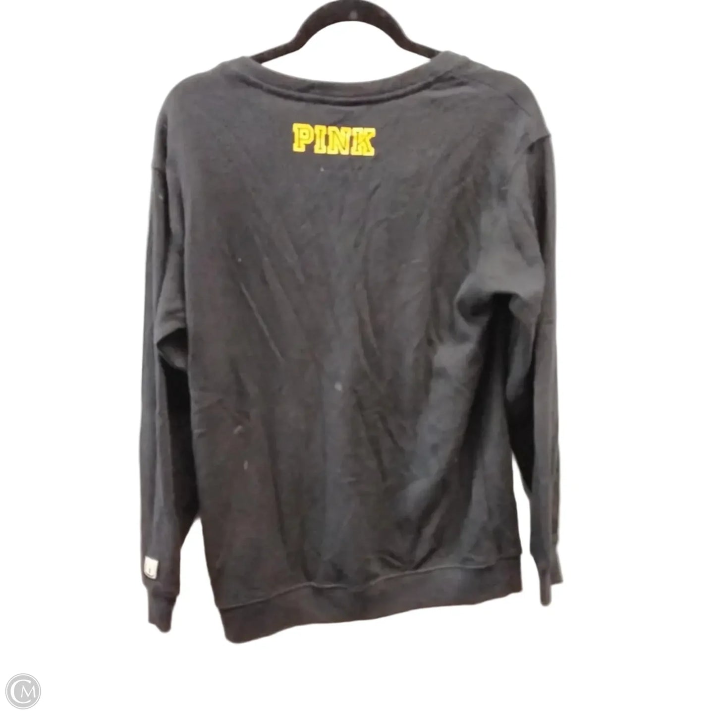 Sweatshirt Crewneck By Pink In Black, Size: Xs