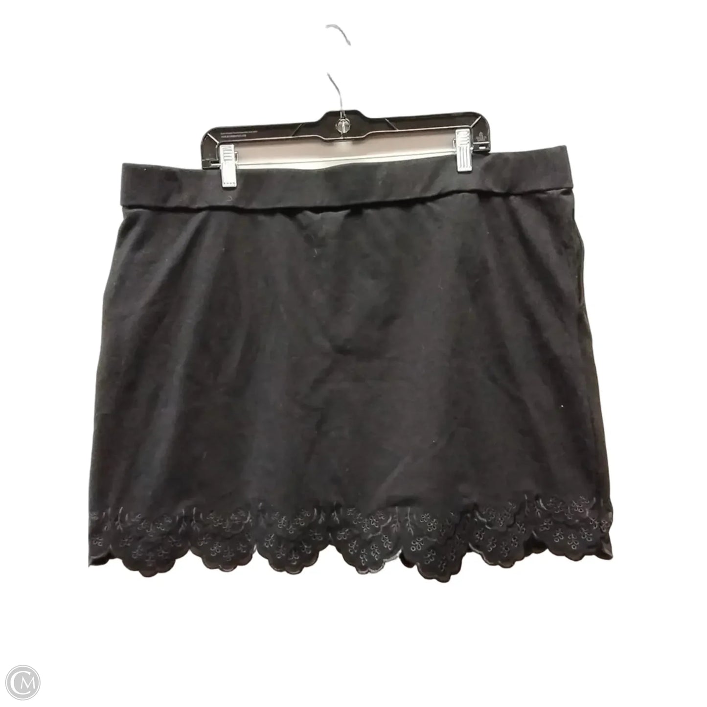 Skirt Mini & Short By Chicos In Black, Size: Xxl