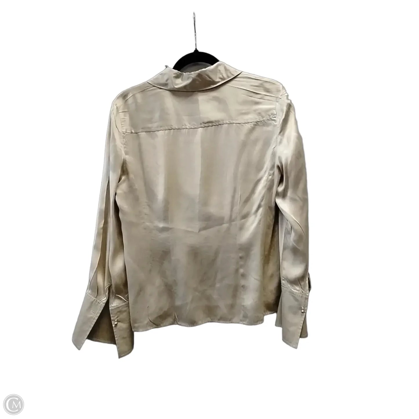 Blouse Long Sleeve By Chicos In Brown, Size: M