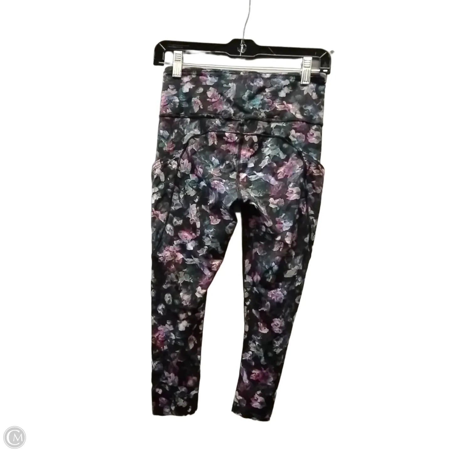 Athletic Leggings Capris By Lululemon In Floral Print, Size: 6