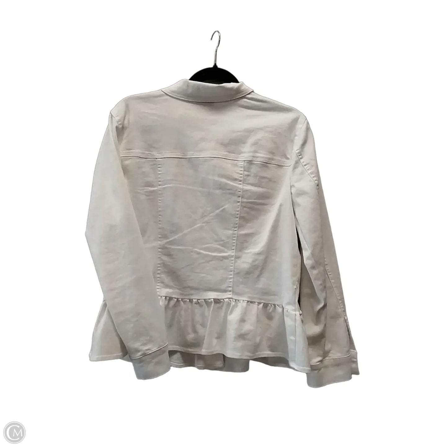 Jacket Denim By Ruby Rd In White, Size: 6