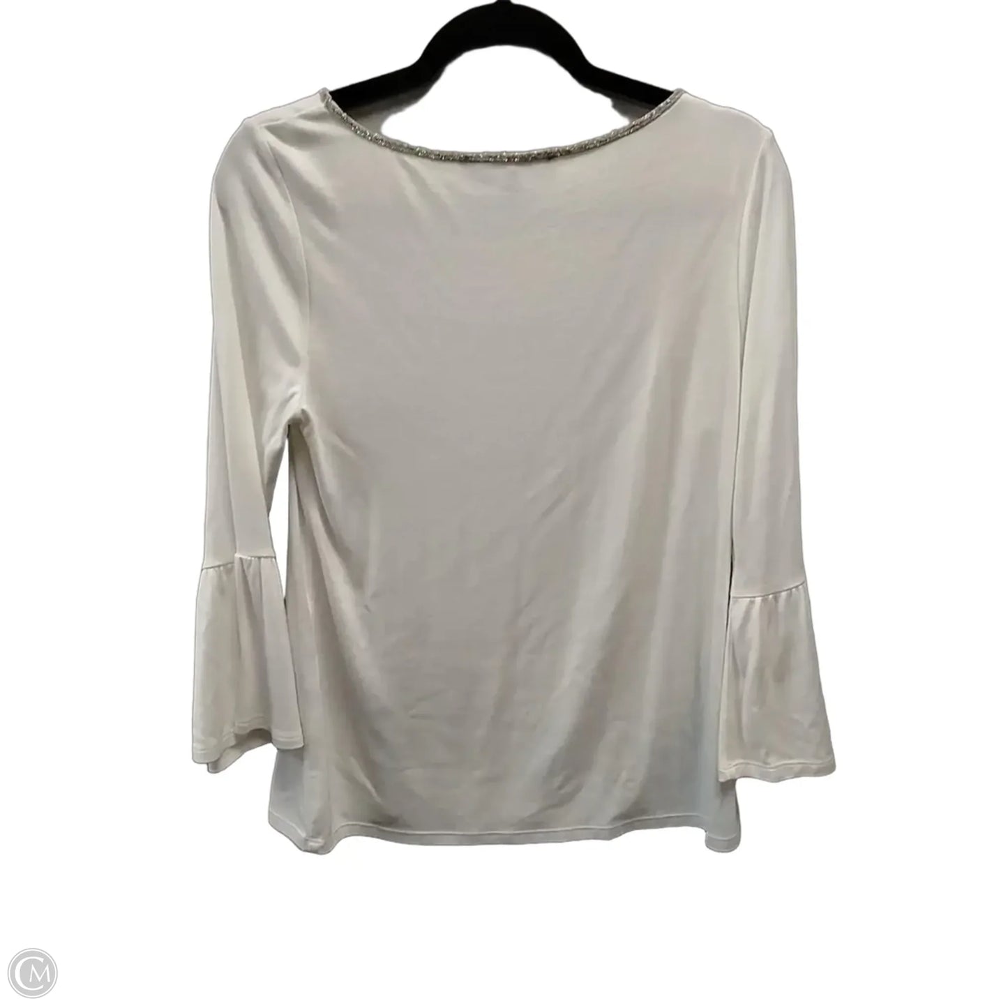 Top Long Sleeve By White House Black Market In White, Size: S