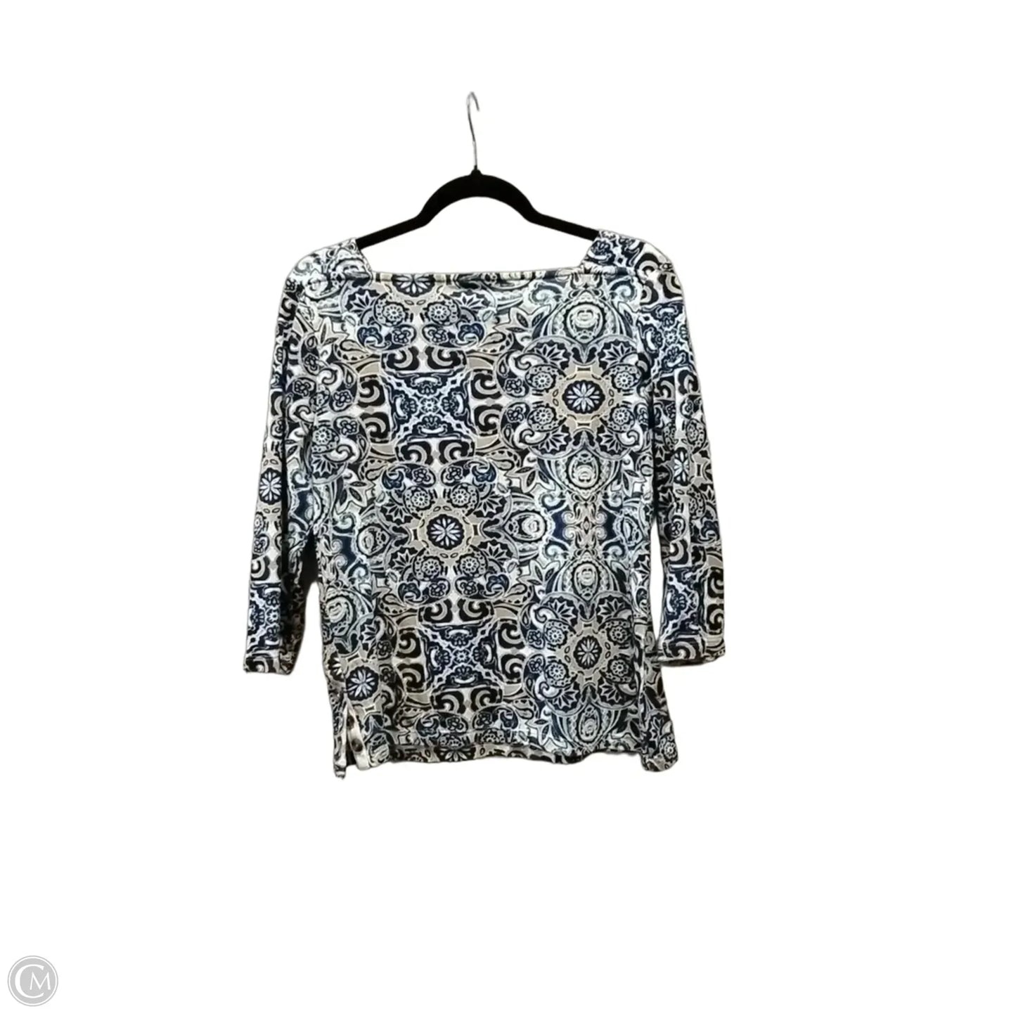 Top Long Sleeve By Chicos In Blue, Size: M