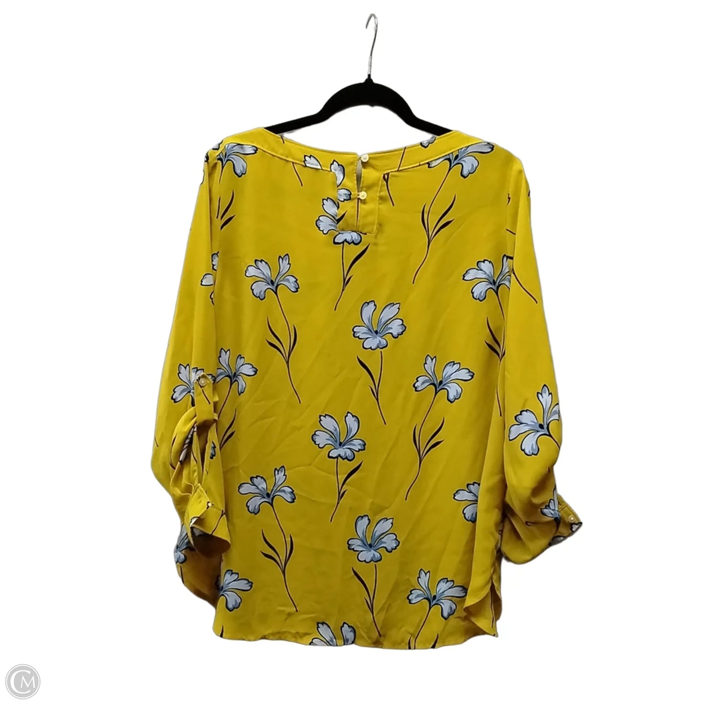 Blouse Long Sleeve By Loft In Floral Print, Size: M