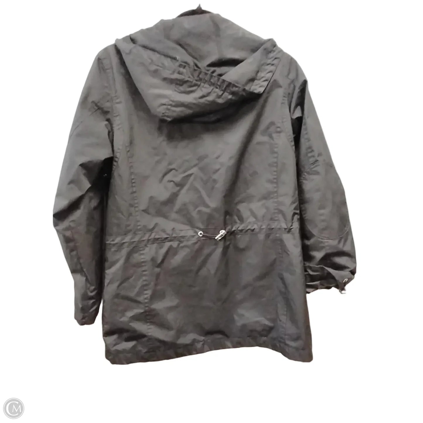 Coat Raincoat By Natural Reflections In Black, Size: S