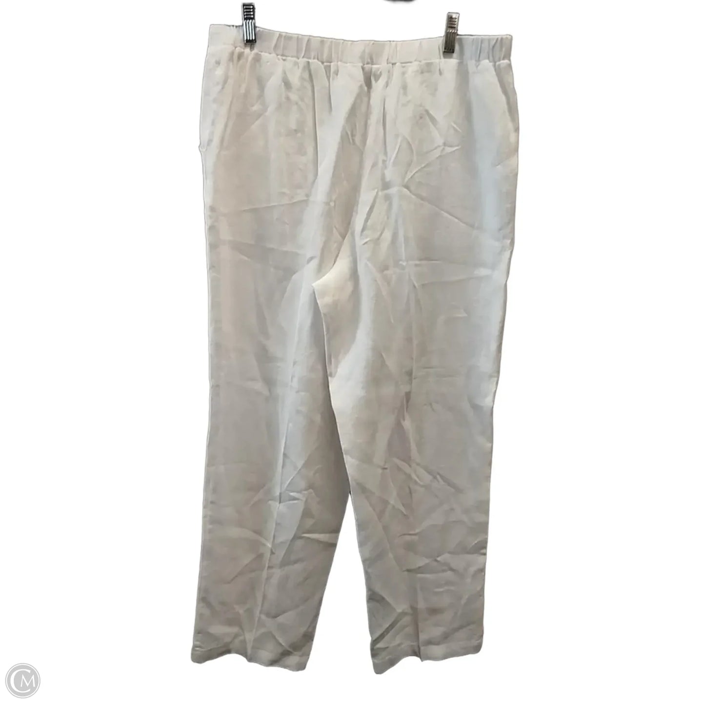 Pants Wide Leg By Peck And Peck In White, Size: L