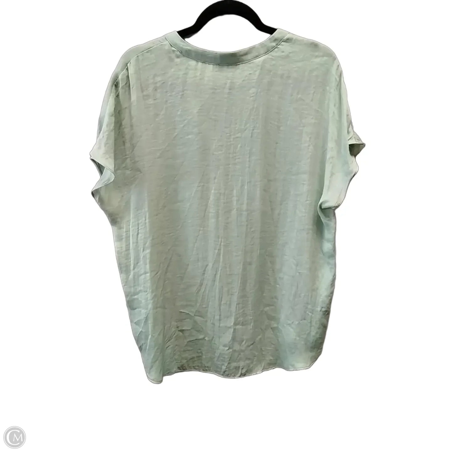 Blouse Short Sleeve By Maison Damelie In Green, Size: L