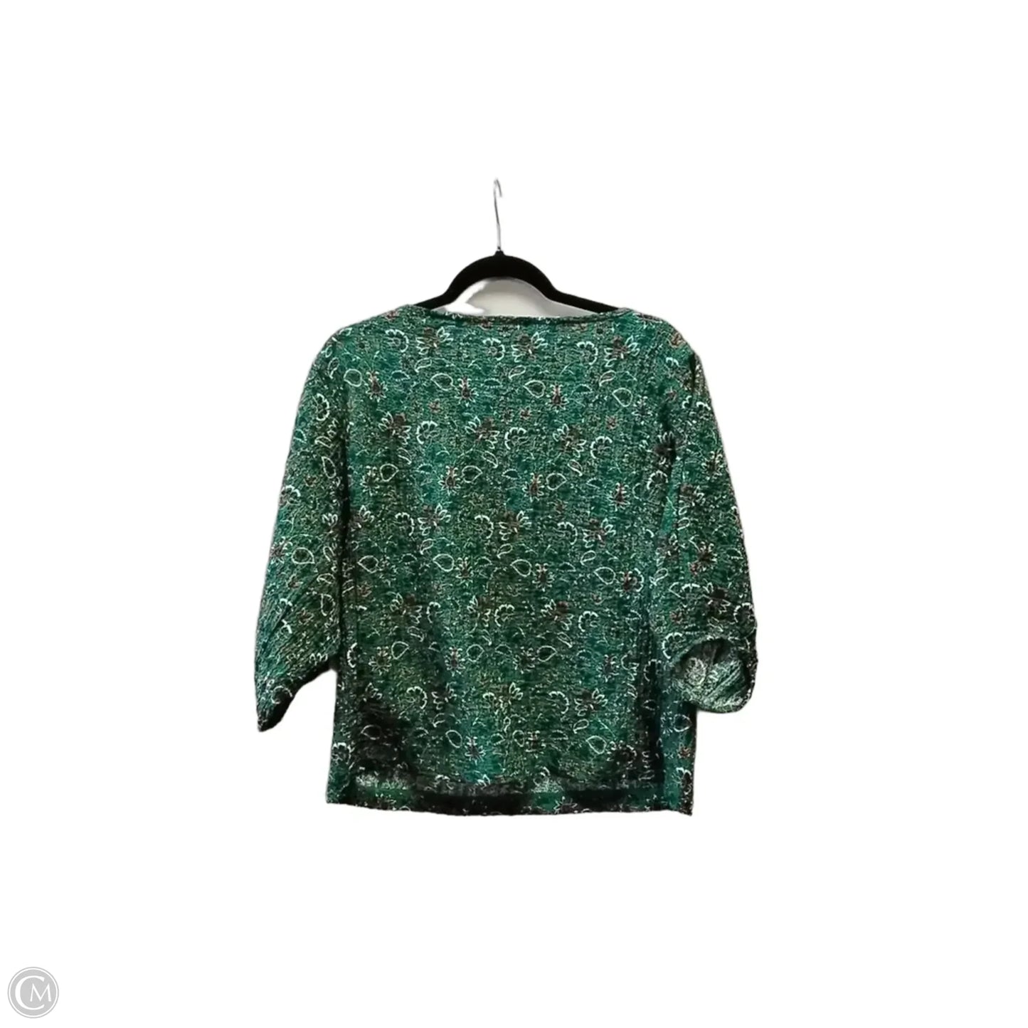 Blouse Long Sleeve By Loft In Green, Size: M