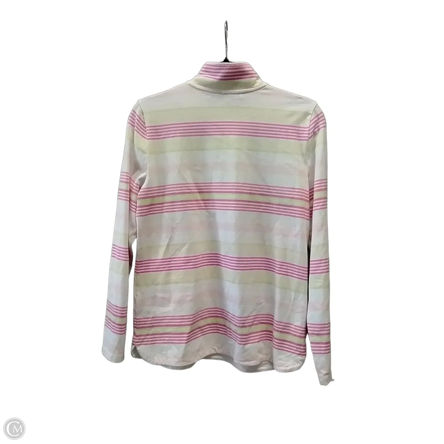 Athletic Jacket By Talbots In Striped Pattern, Size: S