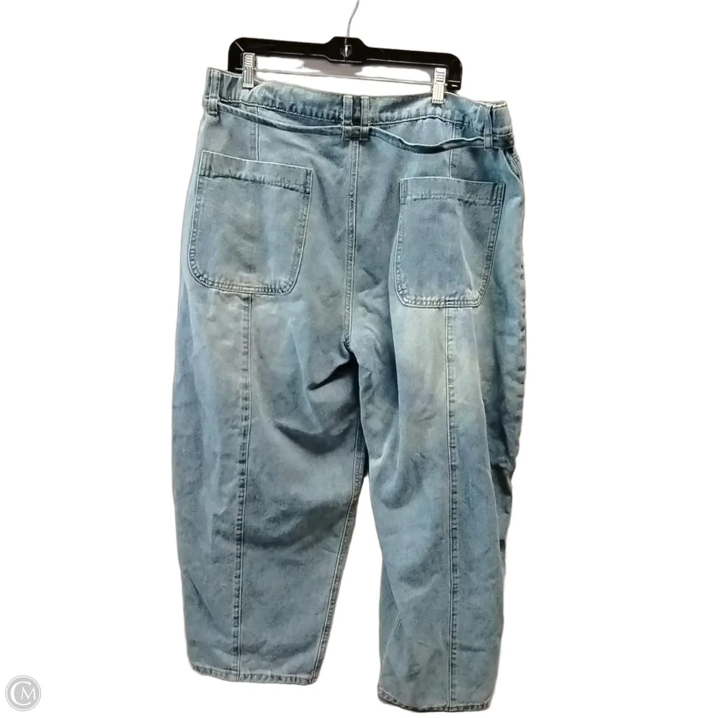 Jeans Wide Leg By Cme In Blue Denim, Size: Xxl