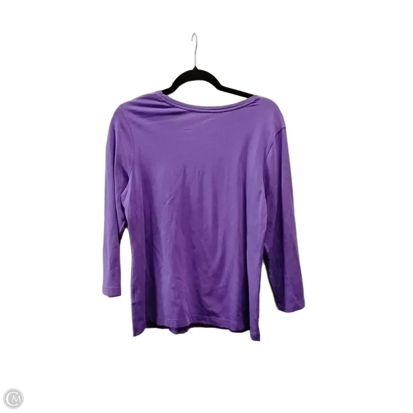 Top Long Sleeve By Chicos In Purple, Size: M