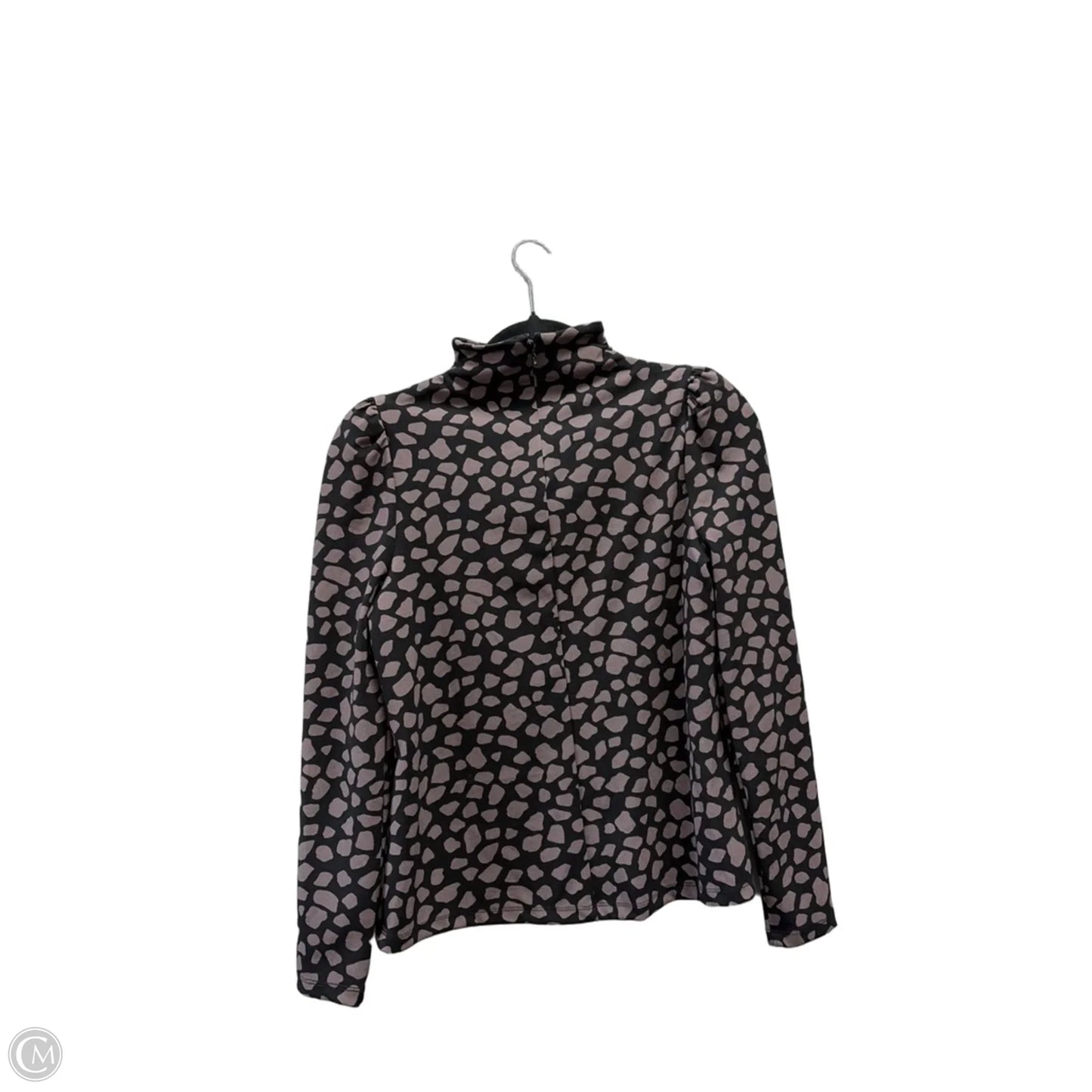 Top Long Sleeve By Ann Taylor In Black & Purple, Size: Xxs
