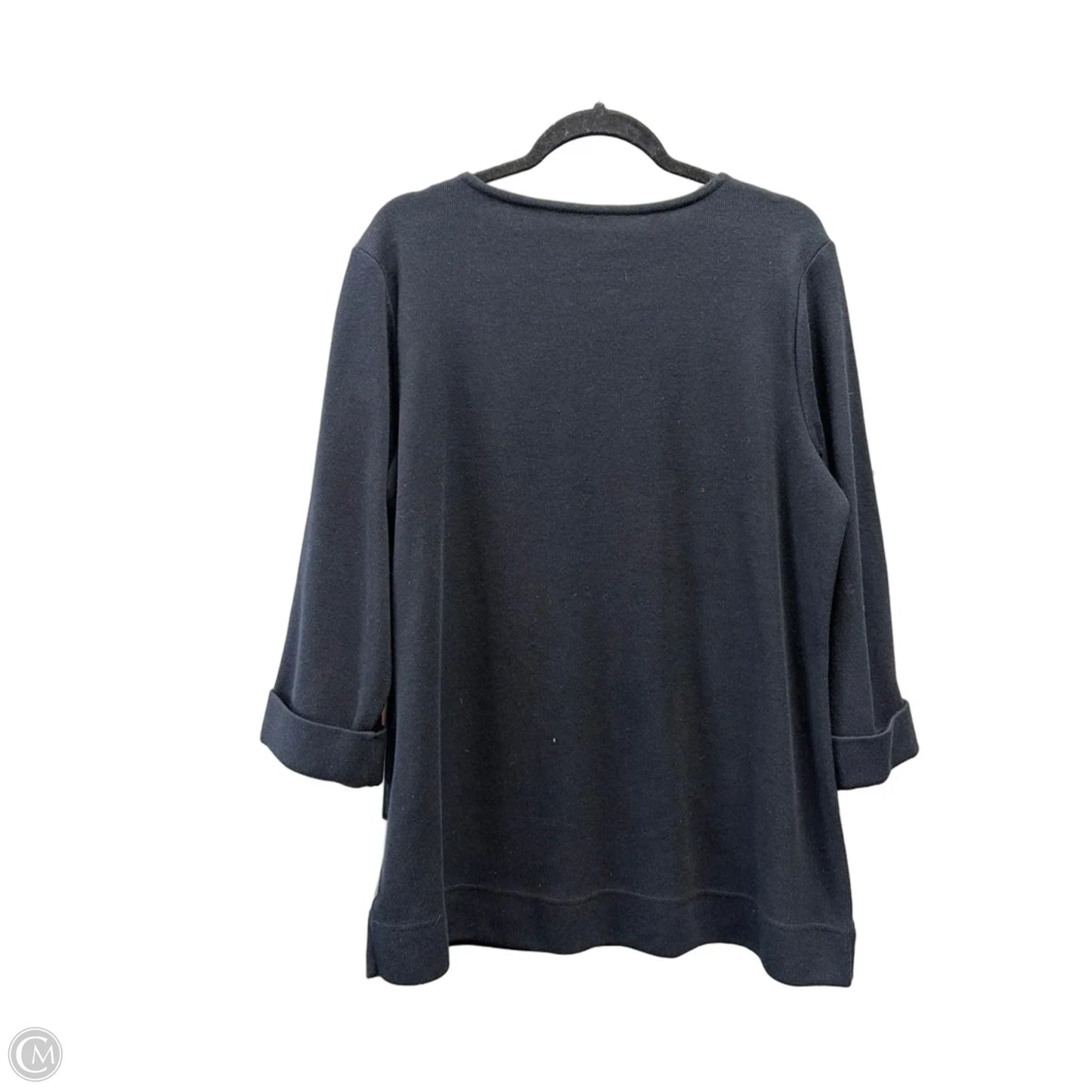 Top Long Sleeve By Coldwater Creek In Black, Size: Xl