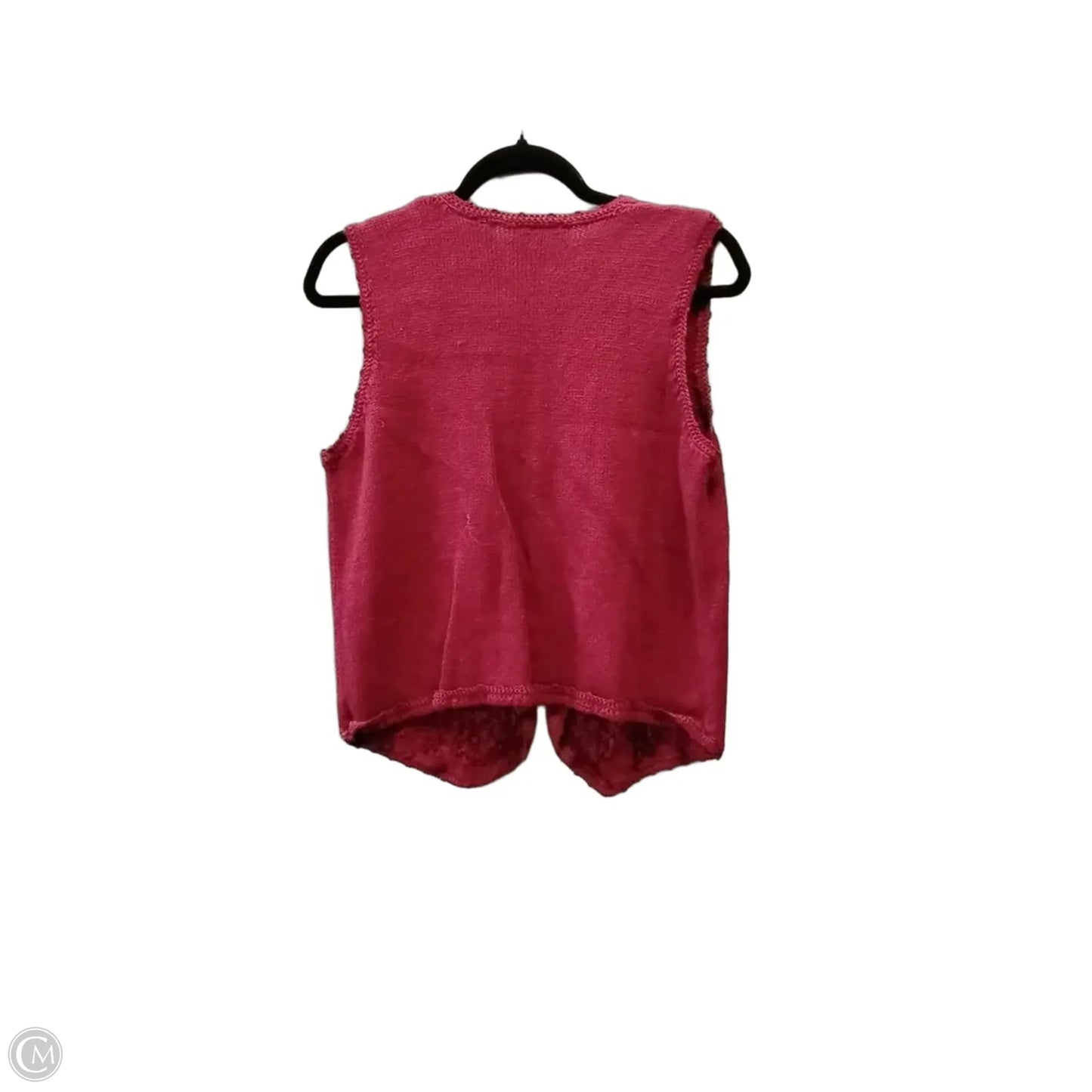 Vest Sweater By Erika And Co In Red, Size: M