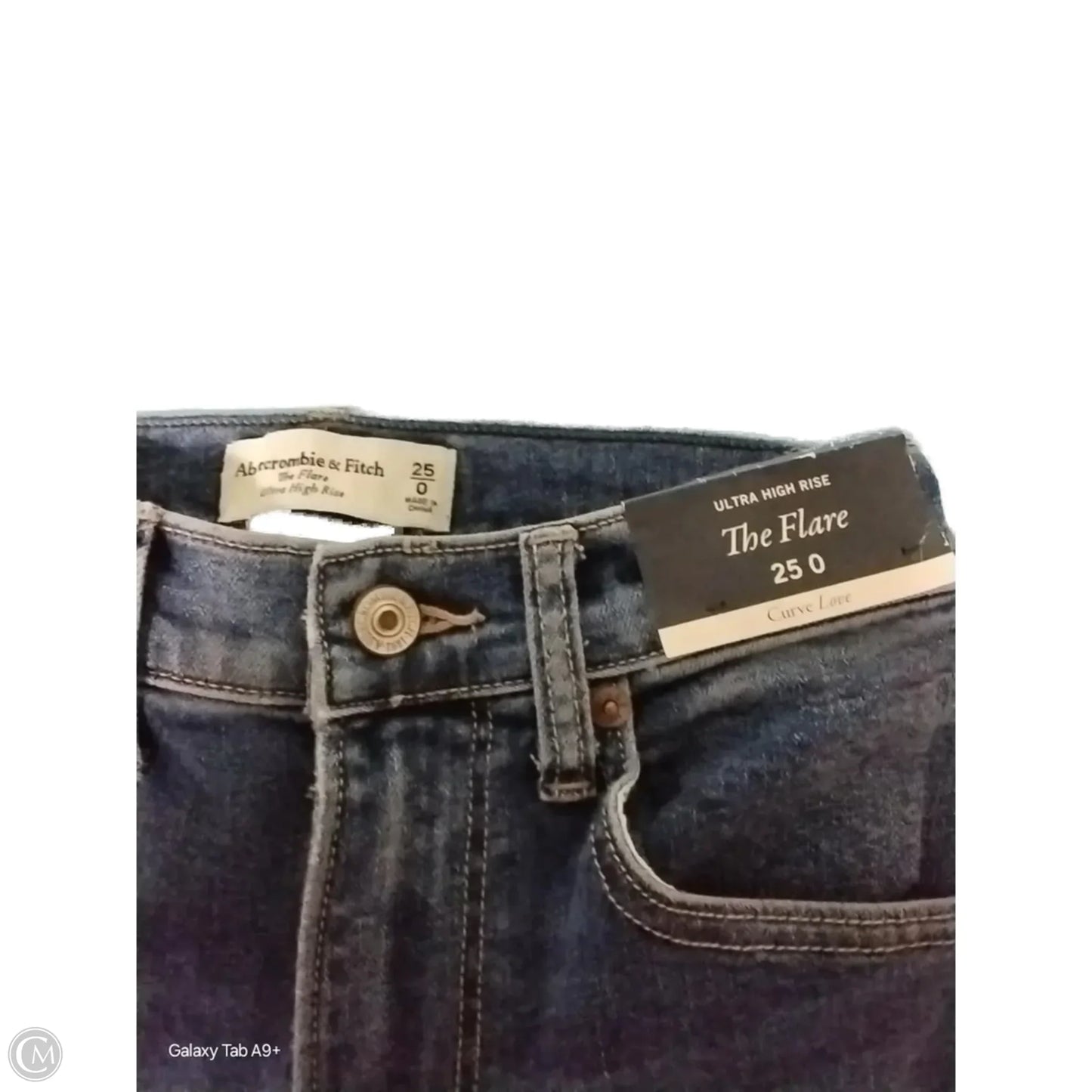Jeans Flared By Abercrombie And Fitch In Blue, Size: 0