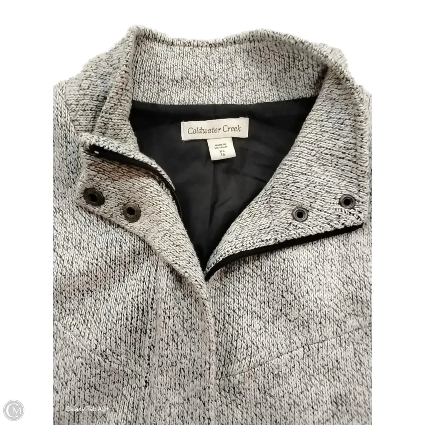 Vest Fleece By Coldwater Creek In White, Size: Xl