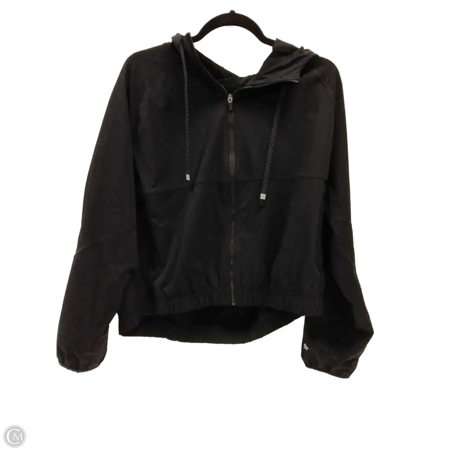 Jacket Windbreaker By Fabletics In Black, Size: Xl