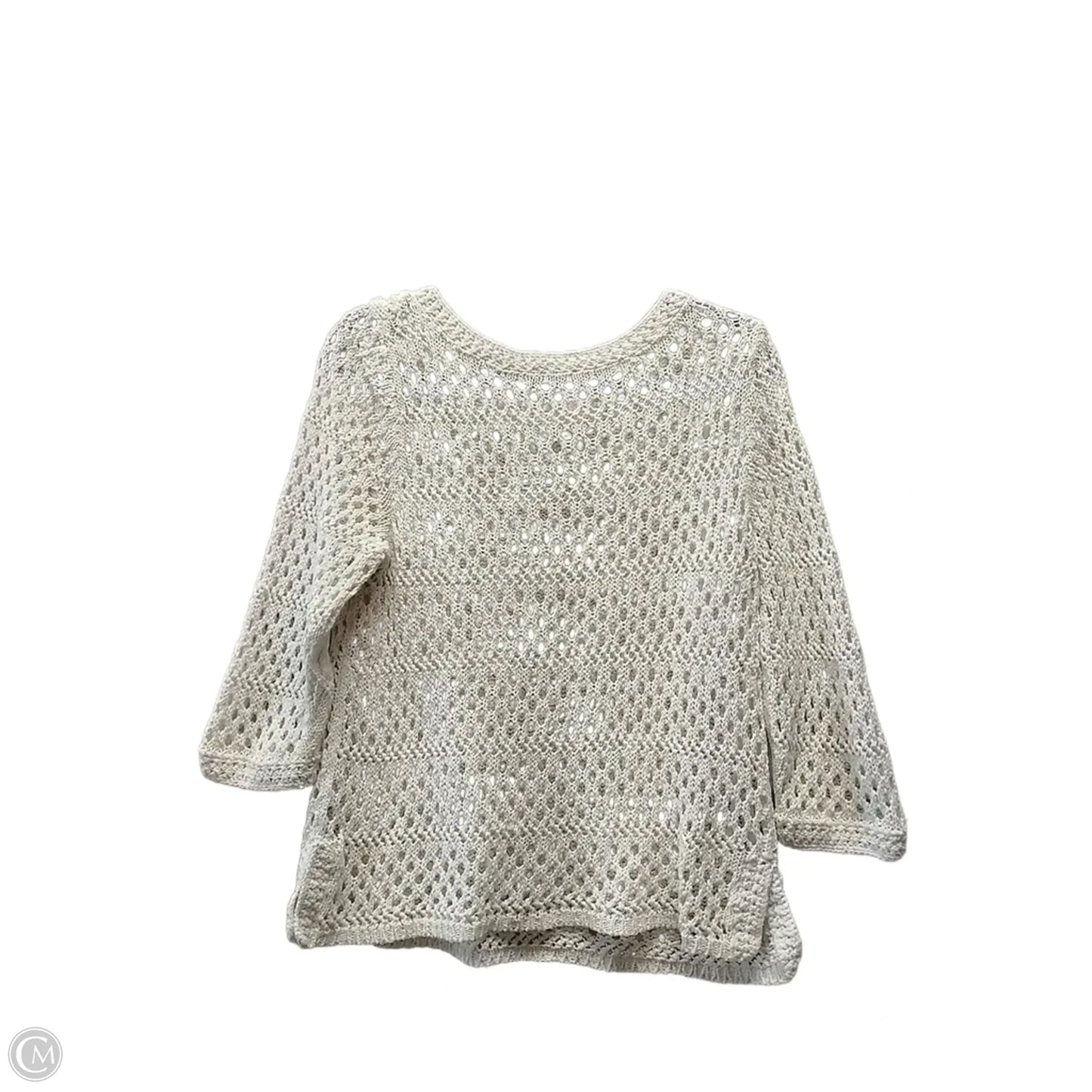 Top Long Sleeve By Chicos In White, Size: 2