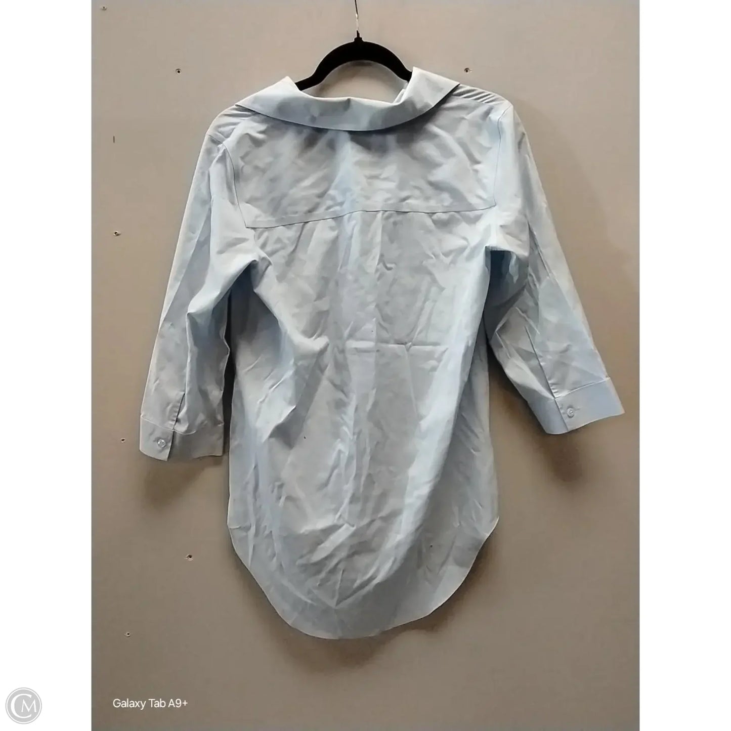 Top Long Sleeve By Chicos In Blue, Size: S