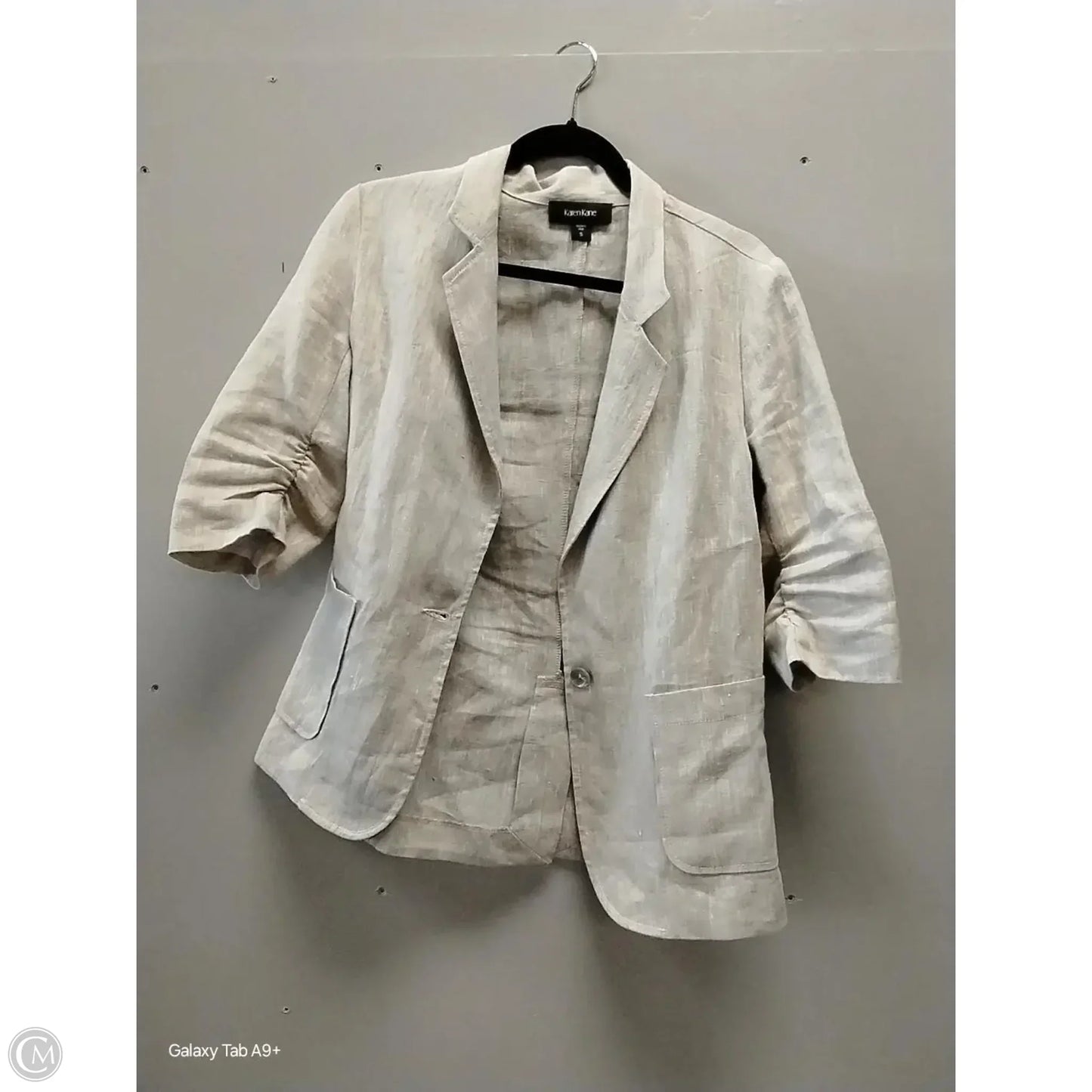 Blazer By Karen Kane In Beige, Size: S