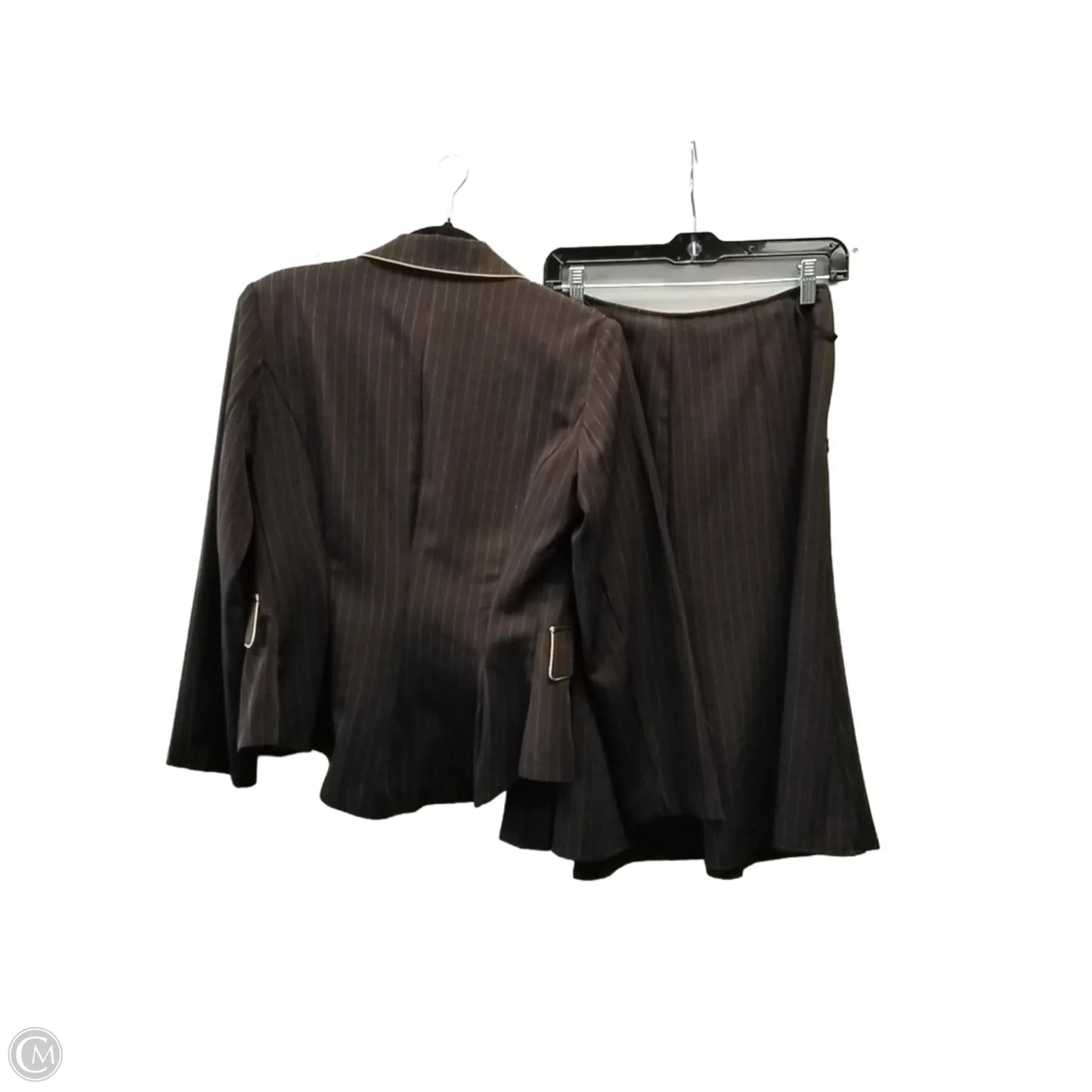 Skirt Set 2pc By Courtenay In Striped Pattern, Size: 8