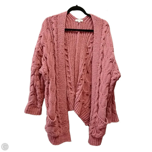 Cardigan By Miracle In Red, Size: M