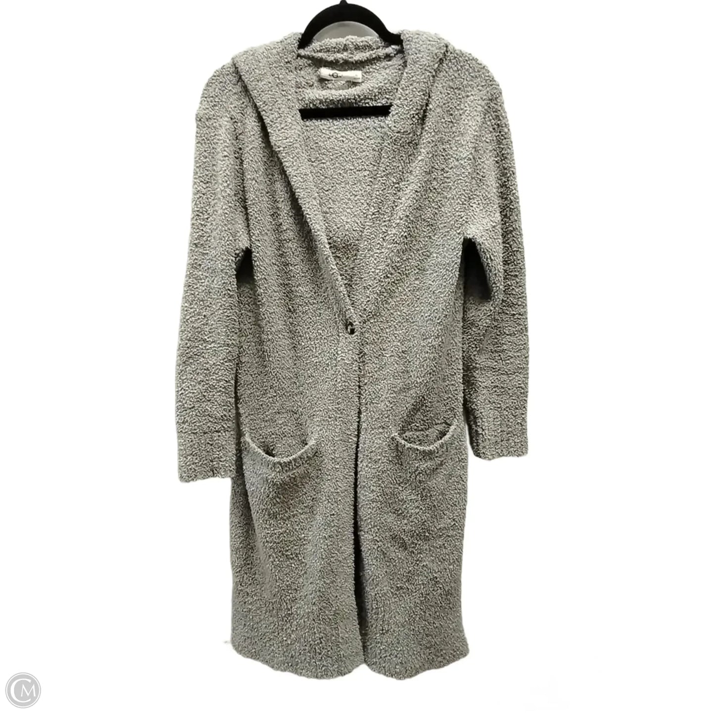 Sweater Cardigan Designer By Ugg In Grey, Size: L