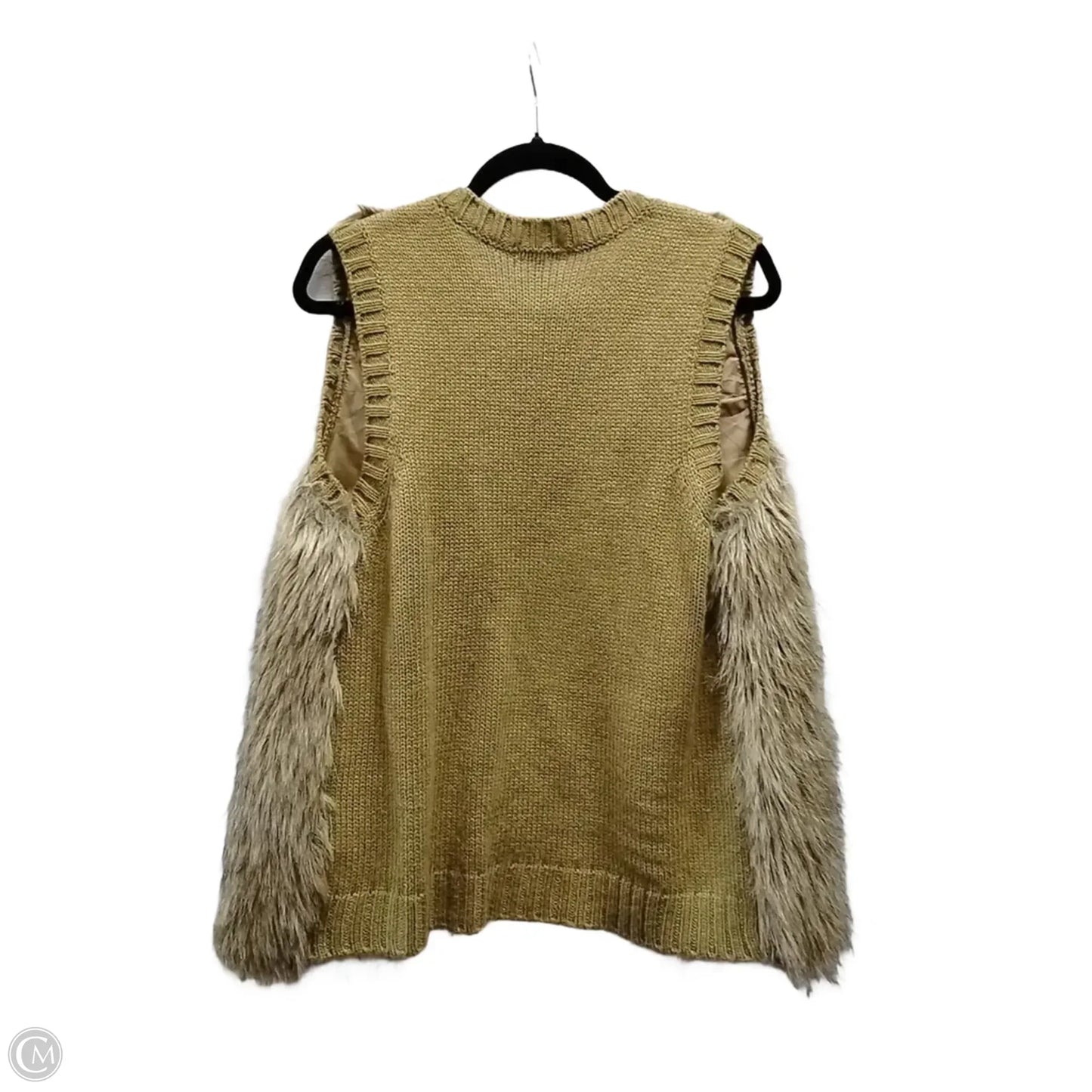 Vest Sweater By Clothes Mentor In Brown, Size: M